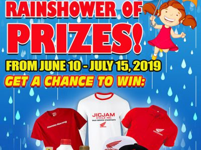 FOR RAINY DAYS, RAINSHOWER OF PRIZES!